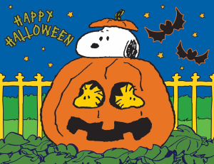Peanuts  - Happy Halloween Children's Cartoon By RoseArt