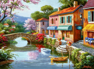 Quaint Village Shops Lakes & Rivers By Anatolian
