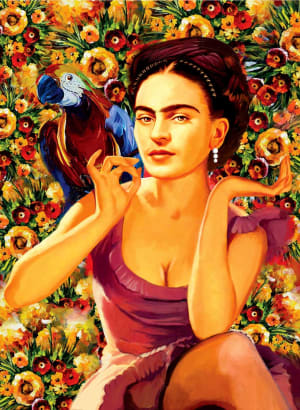 Frida Kahlo Fine Art By Anatolian