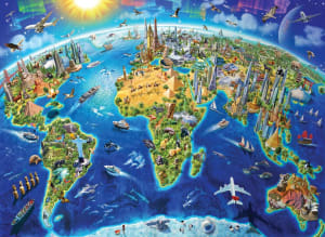 The World Executive Map - 4000 Piece Jigsaw Puzzle by Educa