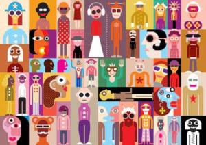 People Collage Jigsaw Puzzle By Yazz