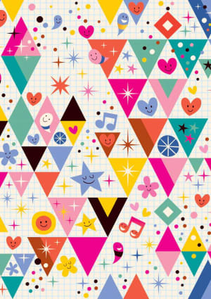 Fun Triangles Pattern & Geometric By Yazz