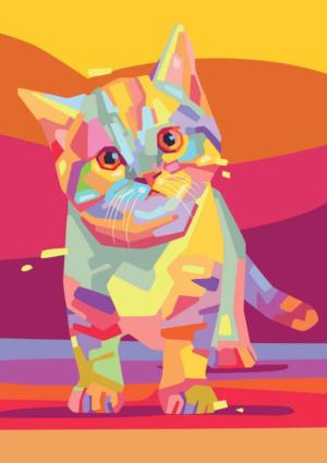 Colorful Kitty Cats Jigsaw Puzzle By Yazz