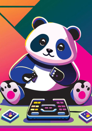 Happy Panda Animals By Yazz