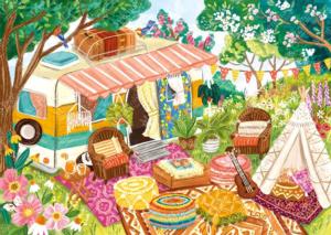Boho Camper Camping Jigsaw Puzzle By Magnolia