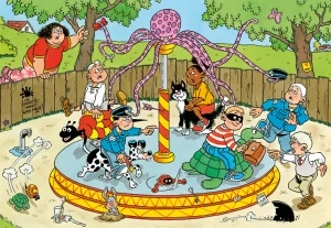The Merry-go-round 240 piece NEW Cartoon By Jumbo