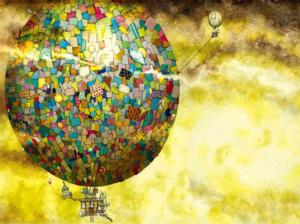 Up, Up, And Away Hot Air Balloon Jigsaw Puzzle By Puzzlelife