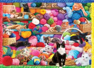 Cats And Yarn - Scratch and Dent Cats Jigsaw Puzzle By Kodak