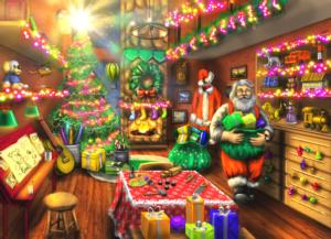 Santa's Workshop - Scratch and Dent Christmas Jigsaw Puzzle By Brain Tree