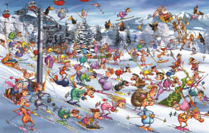 Christmas Skiing Christmas By Piatnik