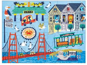 San Francisco San Francisco Children's Puzzles By Mudpuppy