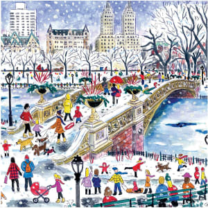 Bow Bridge in Central Park New York By Galison