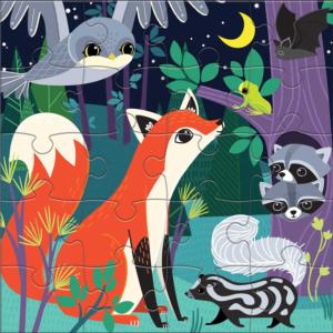Forest Night & Day Animals Children's Puzzles By Mudpuppy