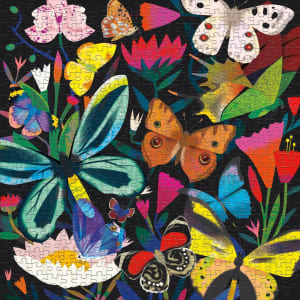 Butterflies Illuminated Glow in the Dark Puzzle Collage By Mudpuppy