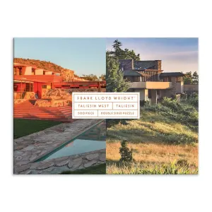 Frank Lloyd Wright Taliesin and Taliesin West Double-Sided Puzzle Landmarks & Monuments By Galison