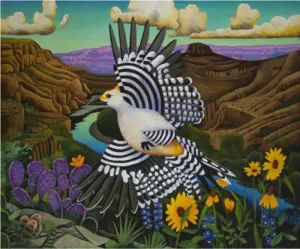 Crossing the Rio Grande Birds By Pomegranate