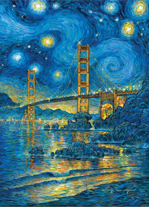 San Francisco Starry Night San Francisco By Peter Pauper Press