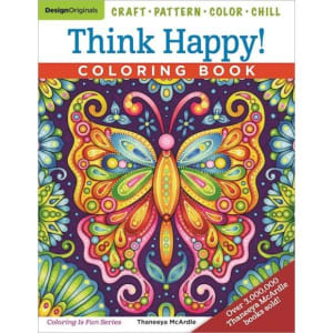 Think Happy! Coloring Book By Gift Solutions