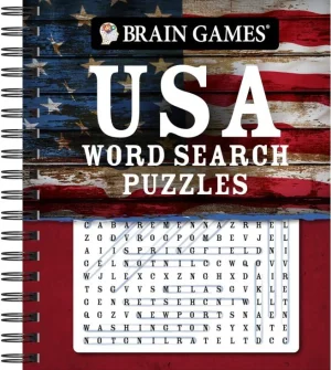 Brain Games- USA Word Search Puzzles By Gift Solutions