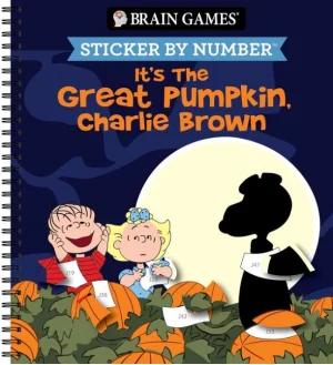 Brain Games - Sticker By Number: It's The Great Pumpkin Charlie Brown By Gift Solutions