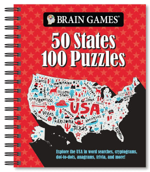 Brain Games - 50 States 100 Puzzles By Gift Solutions
