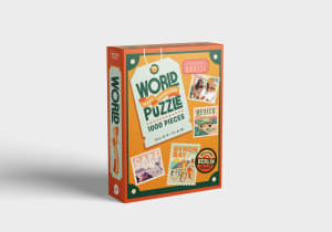 World Travel Adventures: 1000-Piece Puzzle by Loni Carr Collage By Hardie Grant