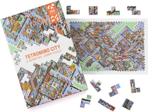 Tetromino City Pattern & Geometric By Laurence King