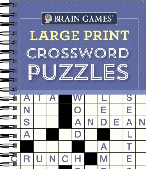 Brain Games - Large Print Crossword Puzzles By Gift Solutions