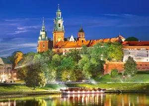 Wawel Castle by Night, Poland Europe By Castorland