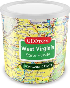  West Virginia - Magnetic Puzzle  Children's Puzzles By Geo Toys