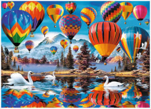 Colorful Balloons Wooden Puzzle Hot Air Balloon By Trefl