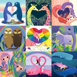 Love in the Wild Rainbow & Gradient Jigsaw Puzzle By Mudpuppy