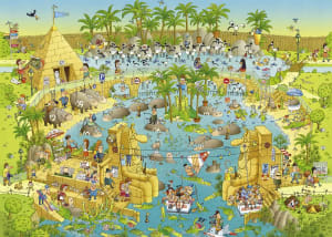 Nile Habitat Cartoon By Heye