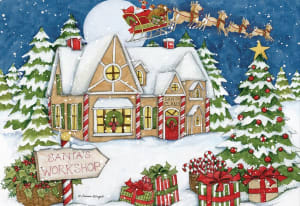 Santa's Workshop Christmas By Lang
