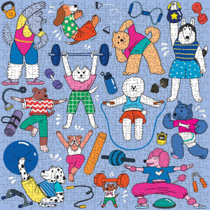 Well-Trained Dogs Collage By Mudpuppy