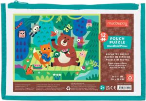 Woodland Picnic to Go Puzzle Children's Cartoon Children's Puzzles By Mudpuppy