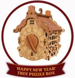 Happy New Year Tree Puzzle Box