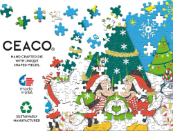 Mickey & Minnie Holiday Love - 200 Piece Jigsaw Puzzle by