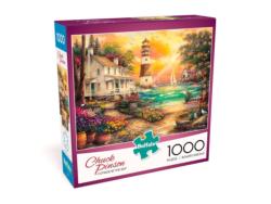 Cottage By The Sea Lighthouse Jigsaw Puzzle