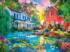 Old Country Farmhouse Landscape Jigsaw Puzzle