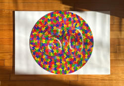 The Puzzler Round Puzzle Rainbow & Gradient