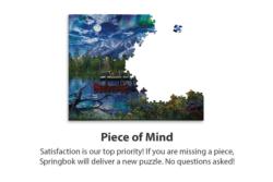 Moon Cabin Retreat Lakes & Rivers Jigsaw Puzzle