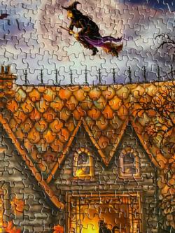 Haunted House Halloween Jigsaw Puzzle