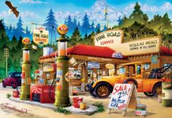 Pine Road Service (Cartoon World) - Scratch and Dent Car Jigsaw Puzzle