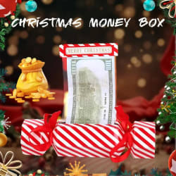 Christmas Surprise Money Pull Pouch - 4 pack
