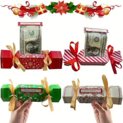 Christmas Surprise Money Pull Pouch - 4 pack