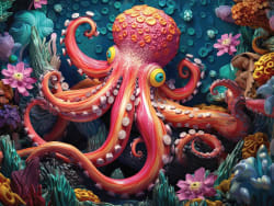 Octopus Textured Sea Life