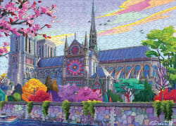 Colorful Notre Dame Landmarks & Monuments