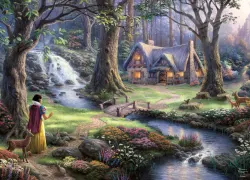 Snow White Discovers The Cottage Disney