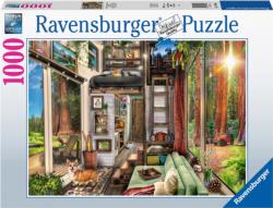 Redwood Forest Tiny House Around the House Jigsaw Puzzle